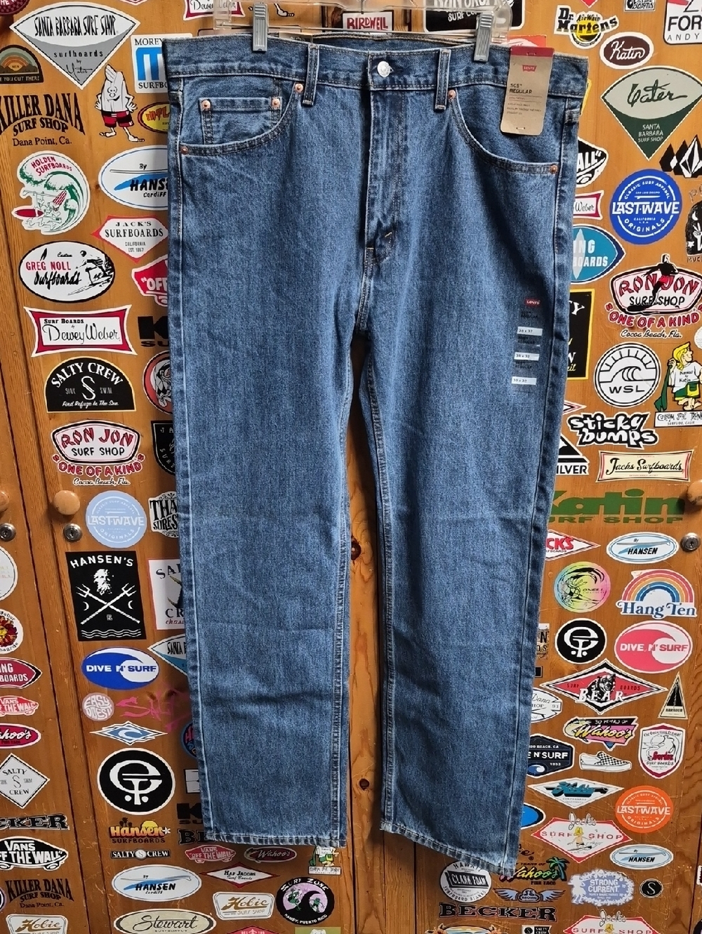Levi's 505 Regular Straight Leg - Blue Denim 38x42